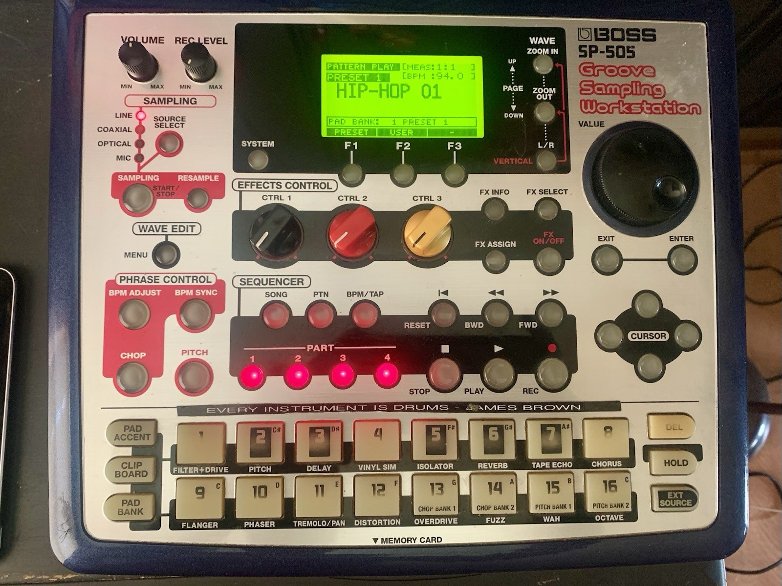 Boss SP-505 Groove Sampling Workstation (WORKS - check Description)