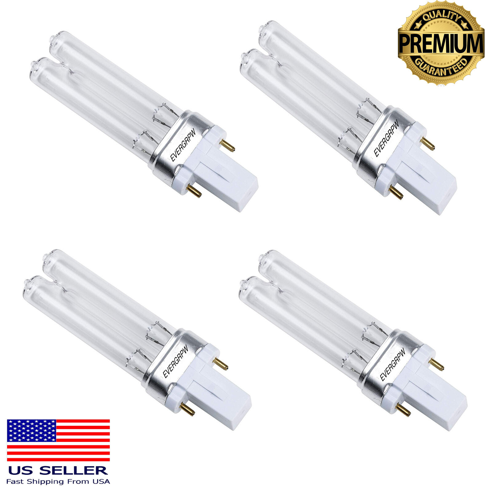 New 4x 13W G23 ZW13D12-H145 - G23/ Base - Germicidal Ultraviolet,UV Bulb Lamp