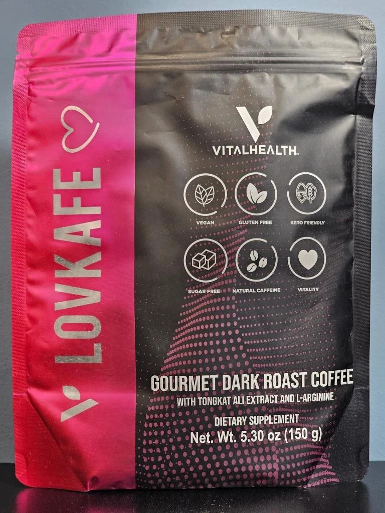 VitalHealth V LovKafe Gourmet Dark Roast Coffee - New! Vital Health Exp 3/2027