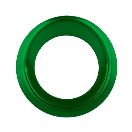 United Pacific 40703 Gauge Bezel Single, Emerald Green, Small Gauge, with Visor