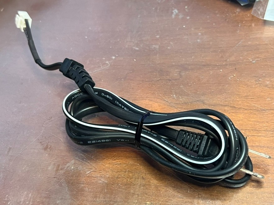 Genuine Toshiba OEM Power Cord w/Adapter for Blu-ray & DVD Players