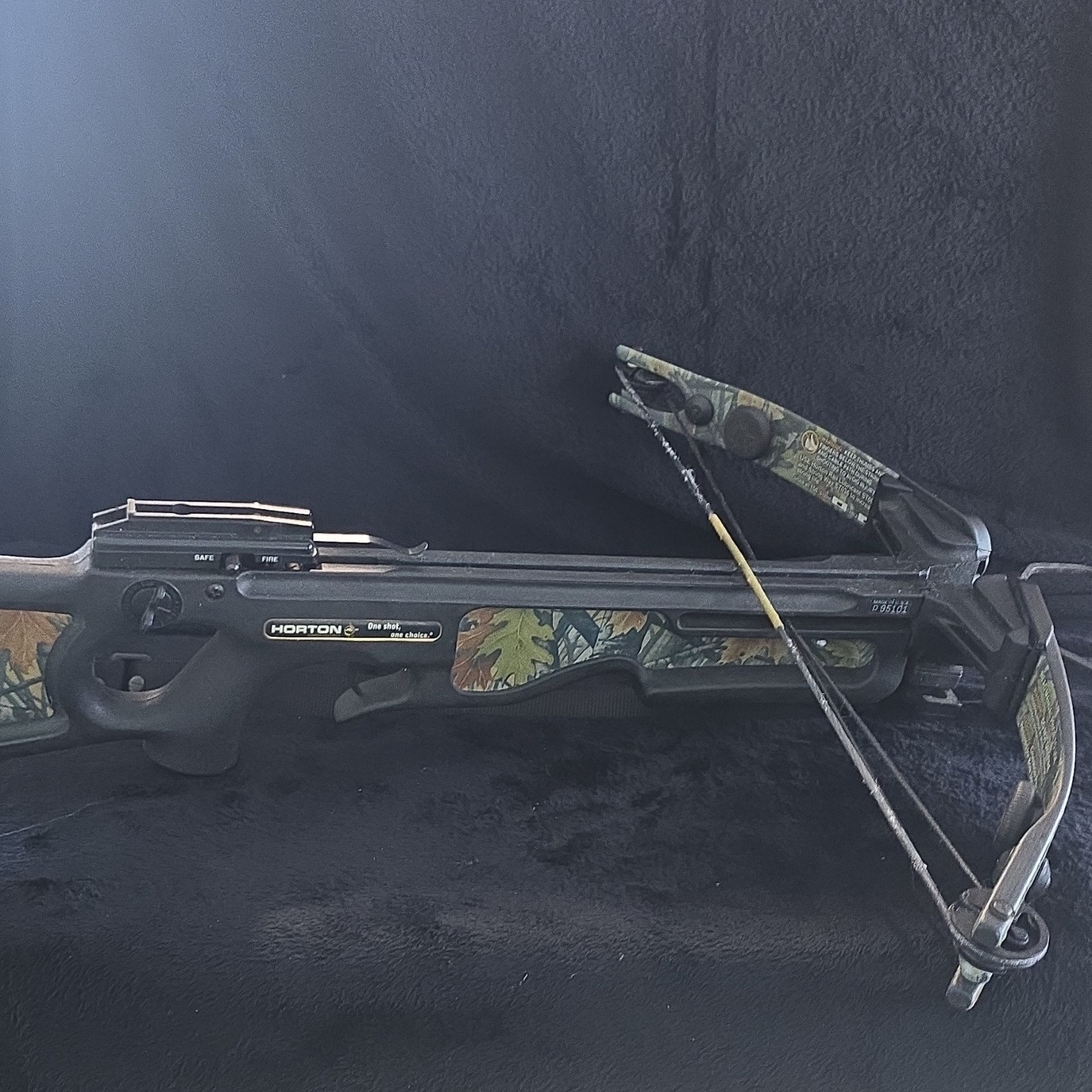 Horton Explorer XL150 Hunting Crossbow Blk Camo Made in USA Ambidextrous D95101