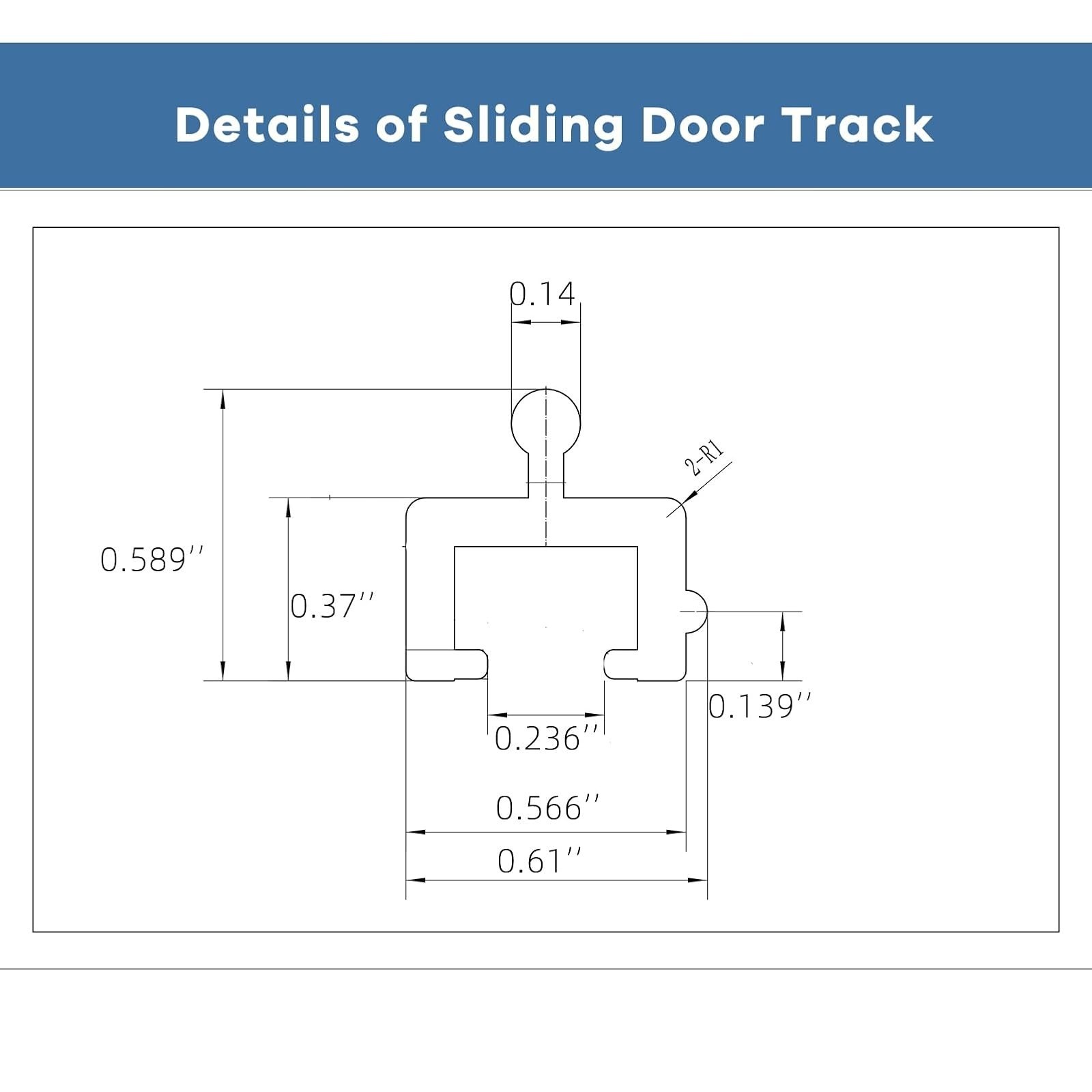 75" Aluminum Sliding Screen Door Track Replacement Kit - Easy Install