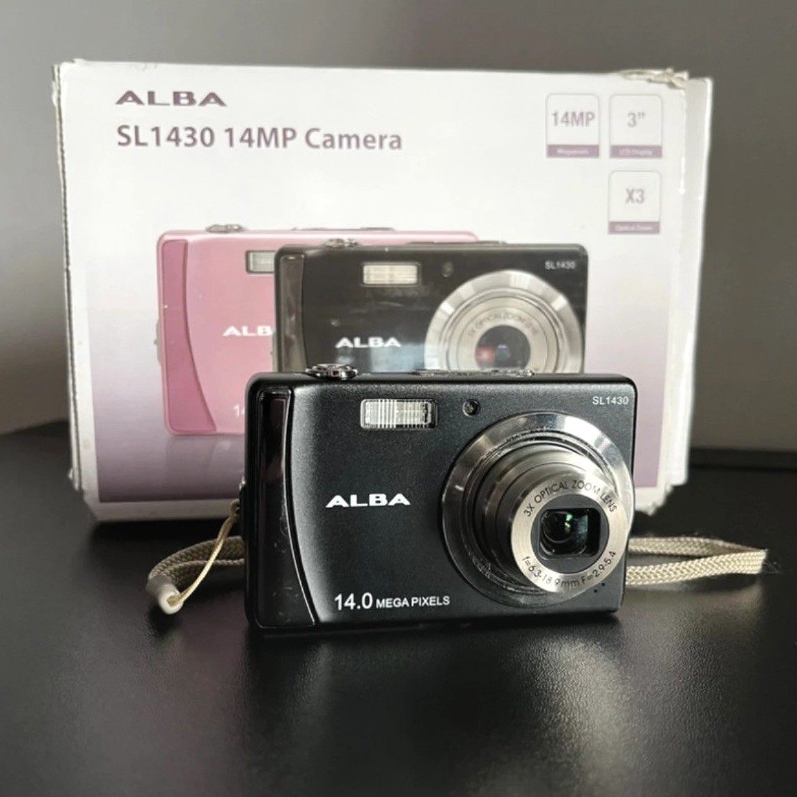 Alba SL1430 14.0MP Compact Digital Camera Black Tested Working Boxed