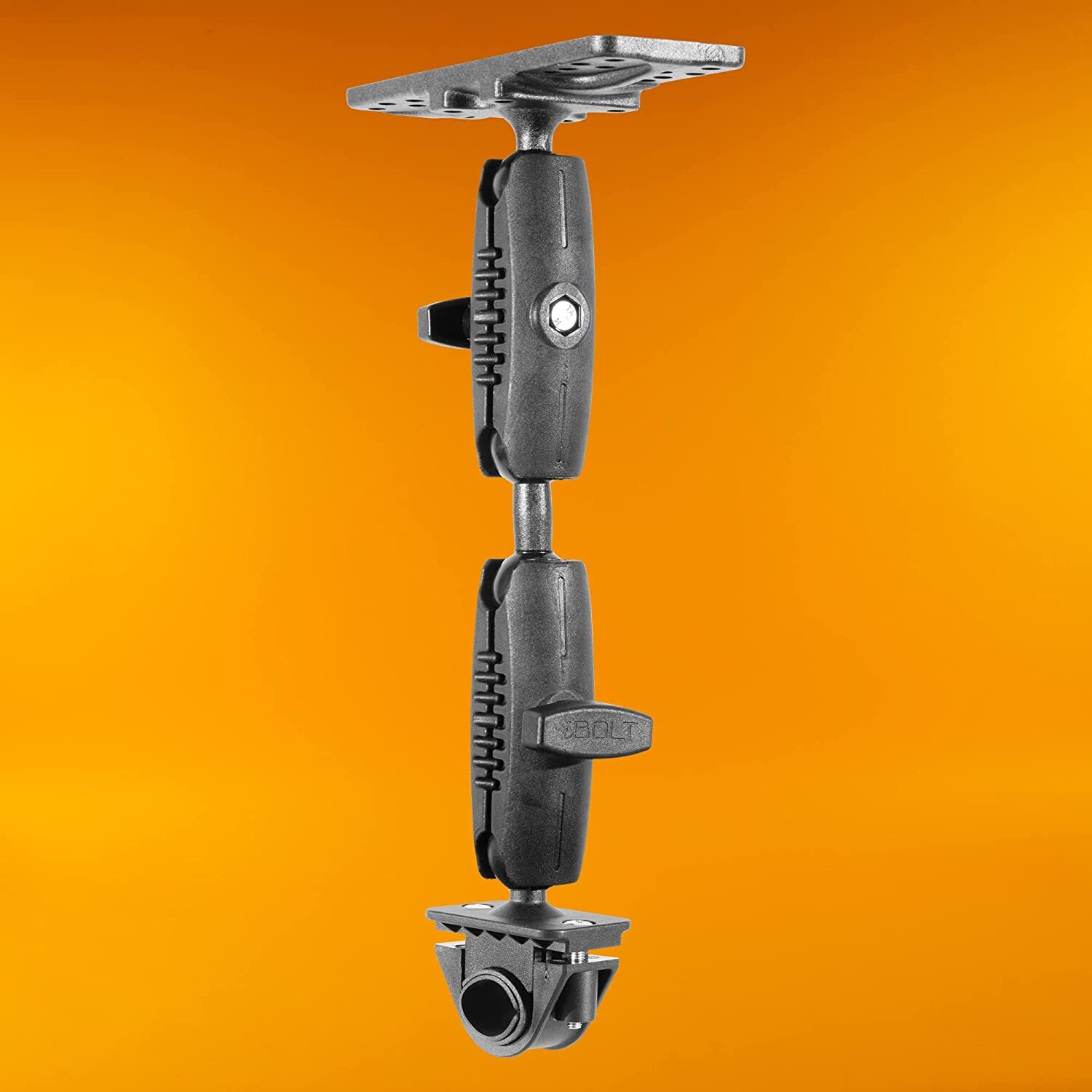 iBOLT Fish Finder Dual Bizmount Heavy Duty Handlebar/Post/Pole/Rail Mount for Wa