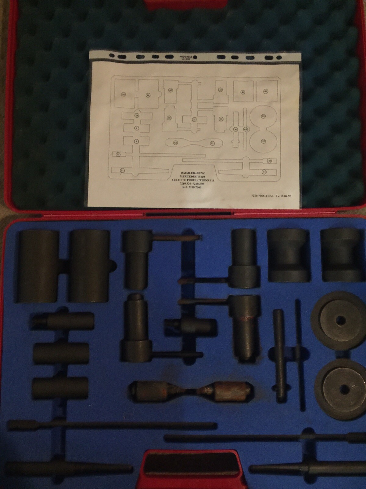 Celette frame machine Mercedes Control Points For Fixtures W210.