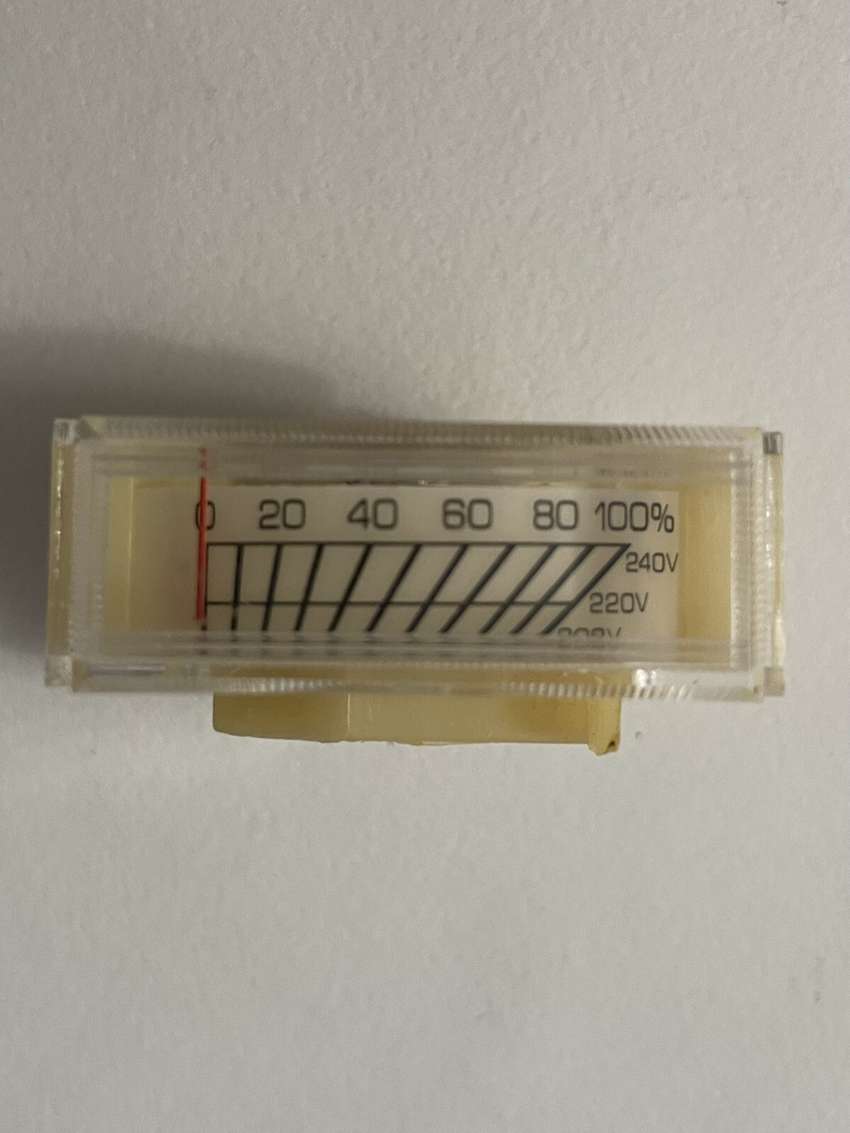 208 220 240 Volt Percentage Meter Gauge Panel Mount 0 To 100 NOS