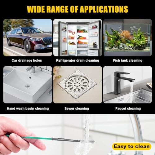 Auto Sunroof Drain Cleaning Tool Flexible Drain Dredging Tool for Car, 9.8 Ft