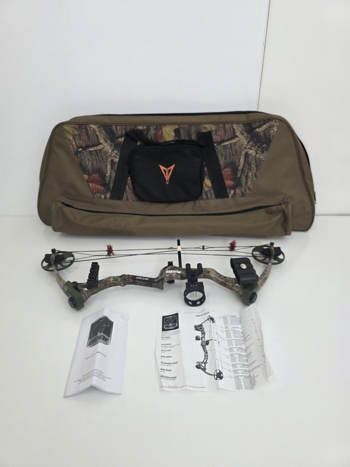 Bear Apprentice 2 Youth Compound Bow W/ Up Sight Upgrade, Carry Bag, 60lb/16-27