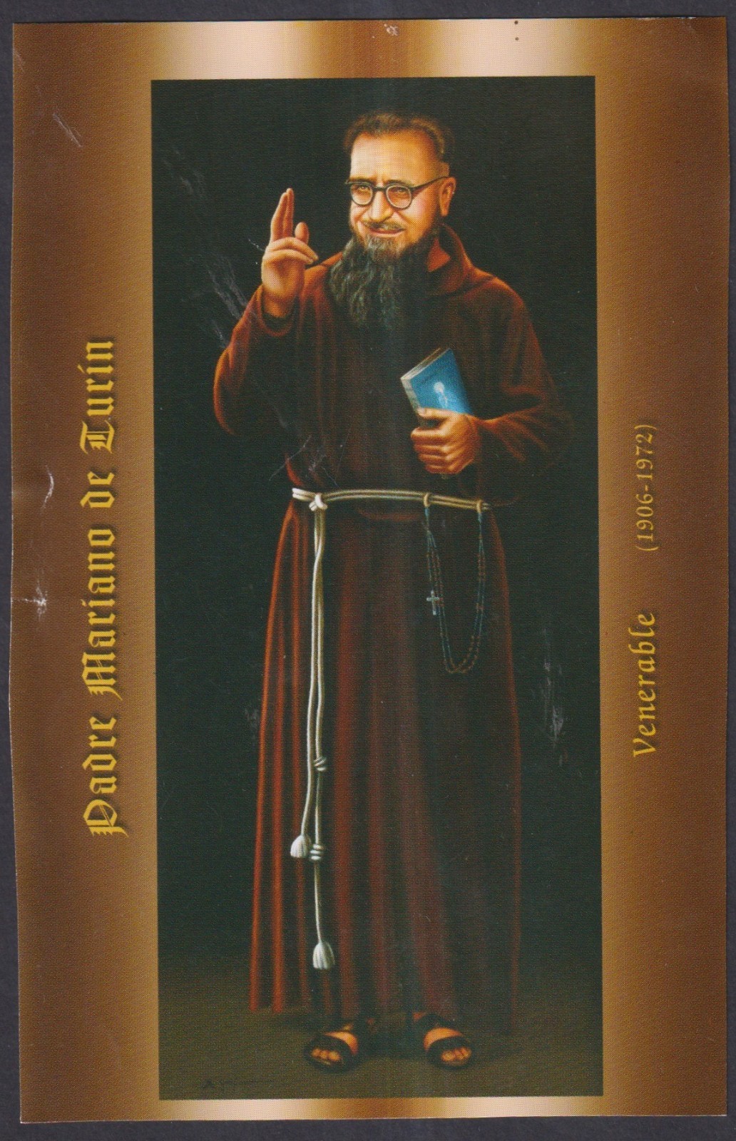 Holy card del Venerable P. Mariano santino image pieuses estampa