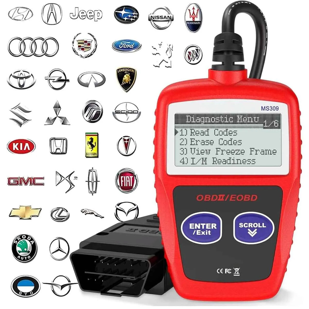 OBD2 Scanner Car Scan Diagnostic Tool Reset Clear Check Engine Code Reader US
