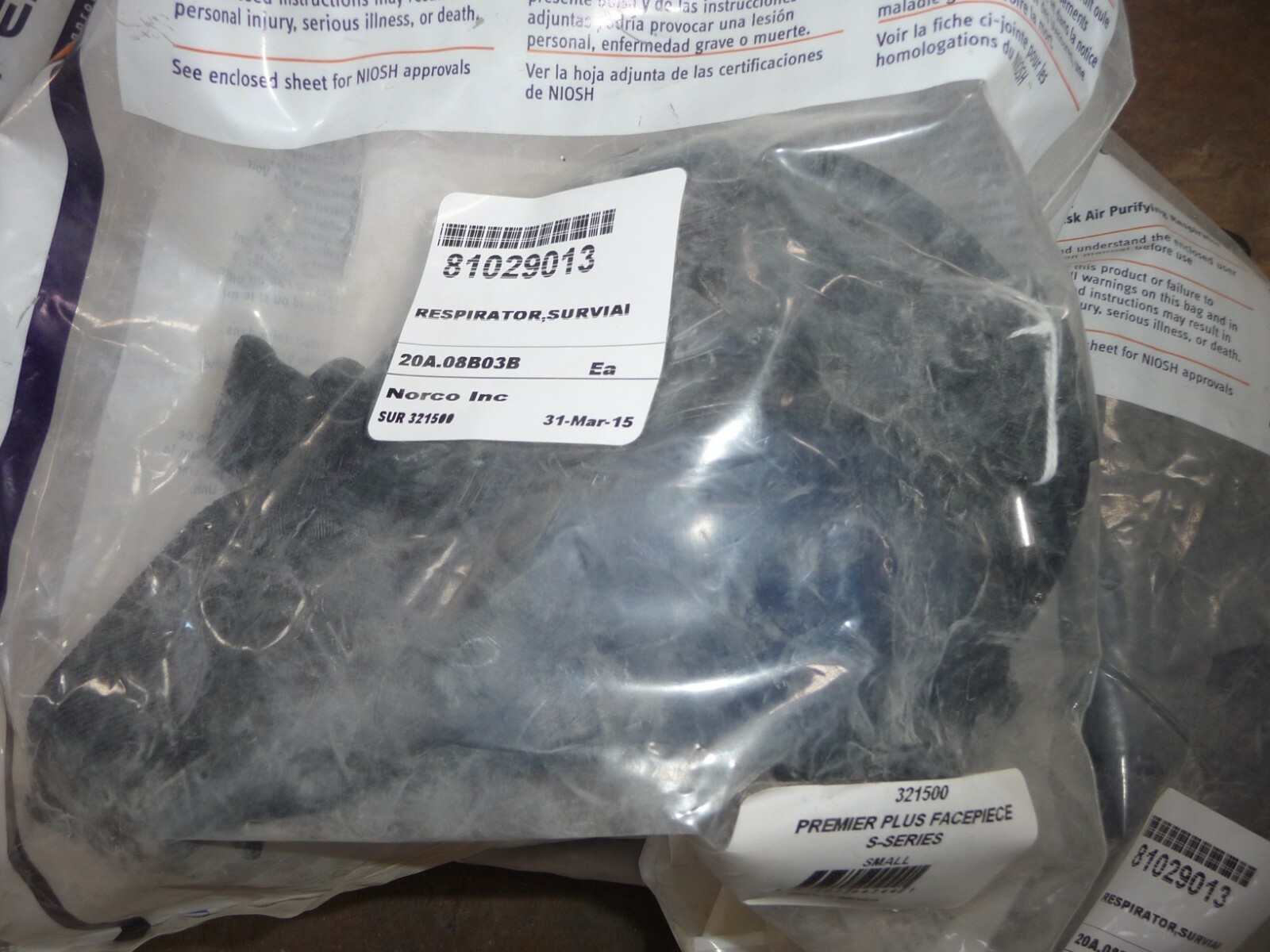 Honeywell Surviair Facemask 321500 Small
