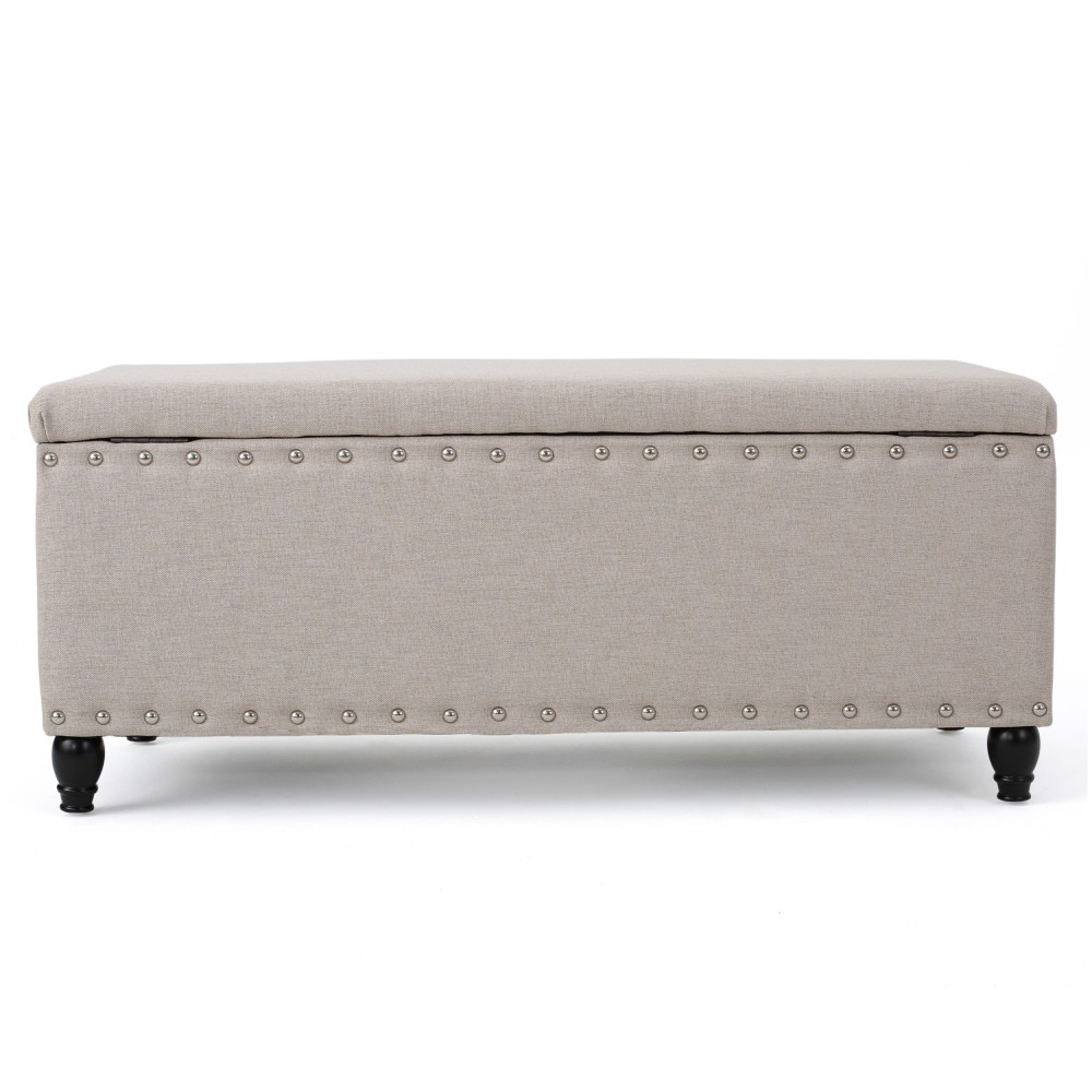 Storage Bench with Birch Legs and Storage Space