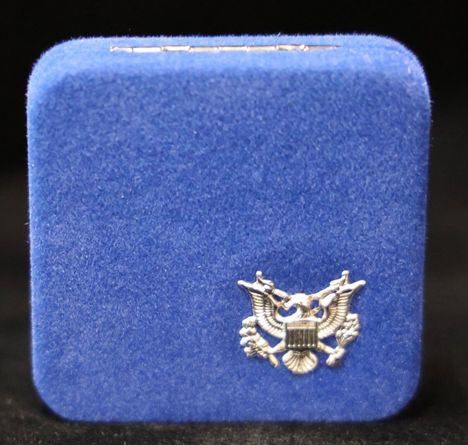 U.S Mint Velvet Display Clamshell Box Royal Blue Fit 38mm - 40mm Guard House Cap