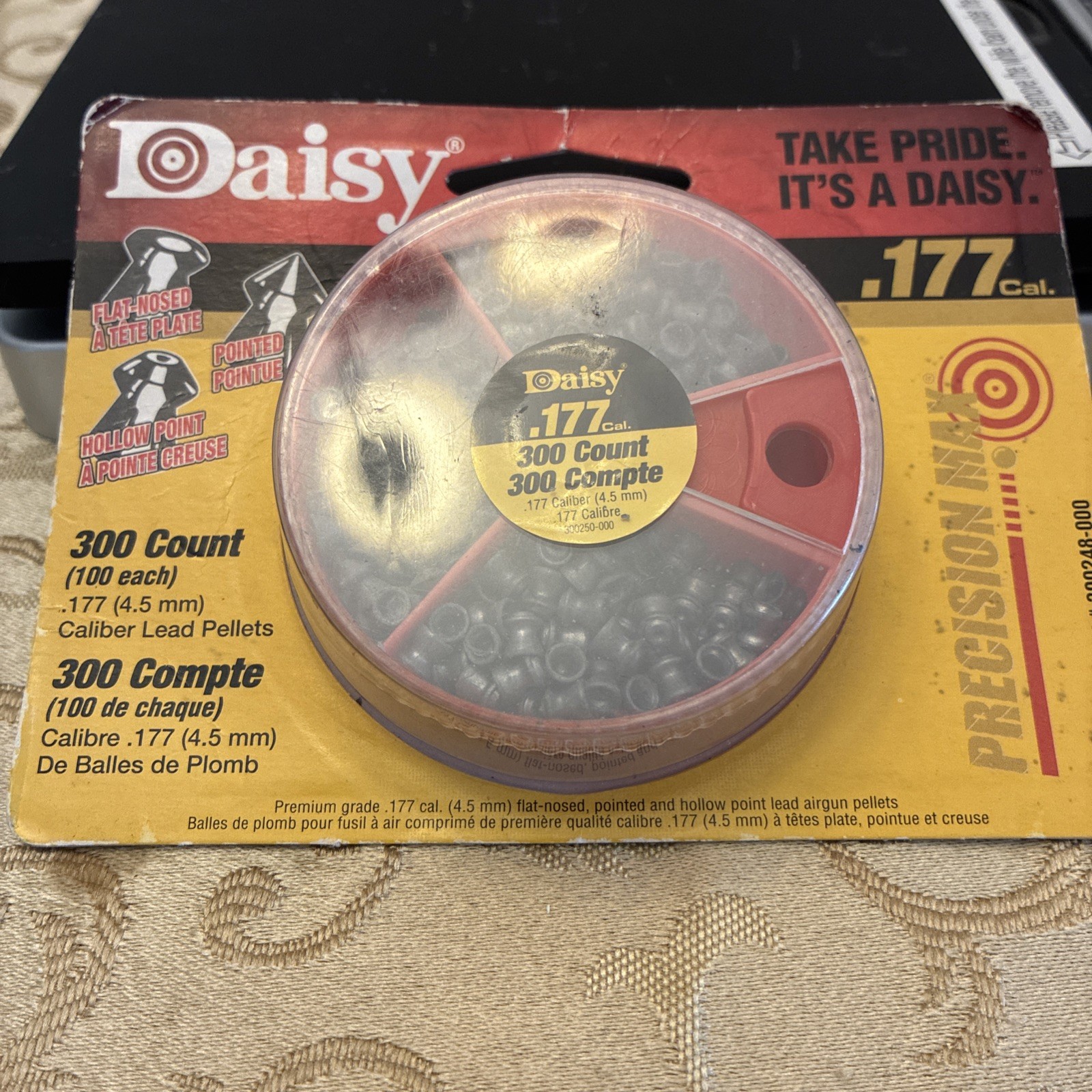 Daisy 987781-406 Dial-A-Pellet .177 Cal Air Gun Pellets 300 Count Lead Assorted