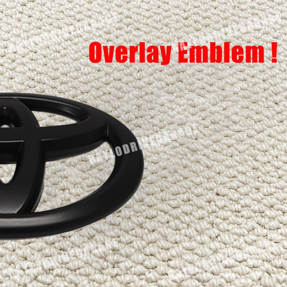 For 4Runner Corolla Sequoia Camry Sequoia Sienna Rear Liftgate Emblem Overlay