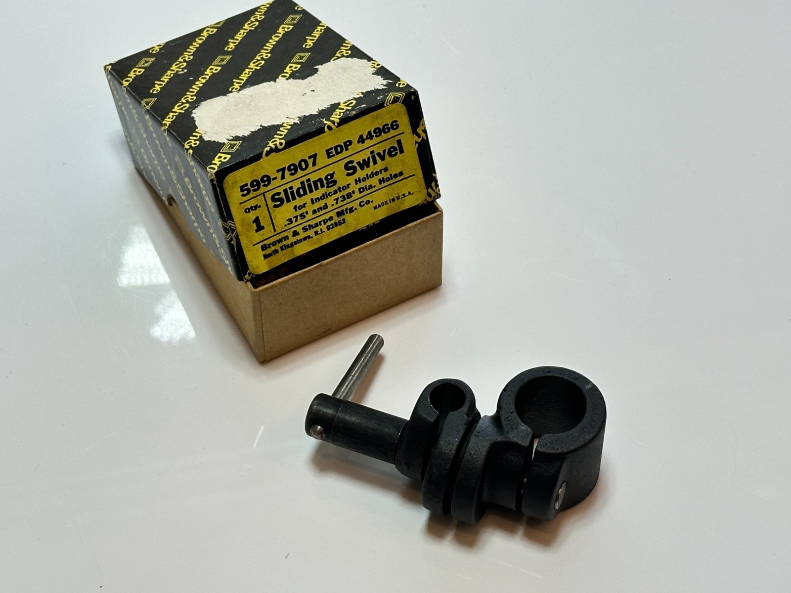 NEW Brown & Sharpe USA 599-7907 (EDP 44966) Sliding Swivel for Indicator Holders