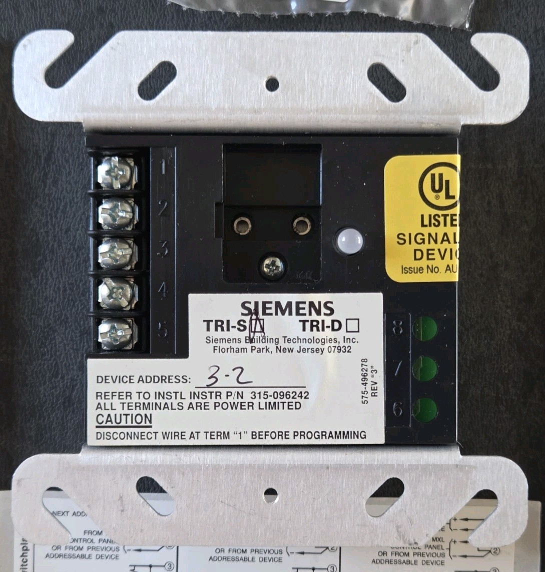 SIEMENS TRI-S SINGLE INPUT INTELLIGENT INTERFACE MODULE 575-496278 - NEW 5 AVAIL