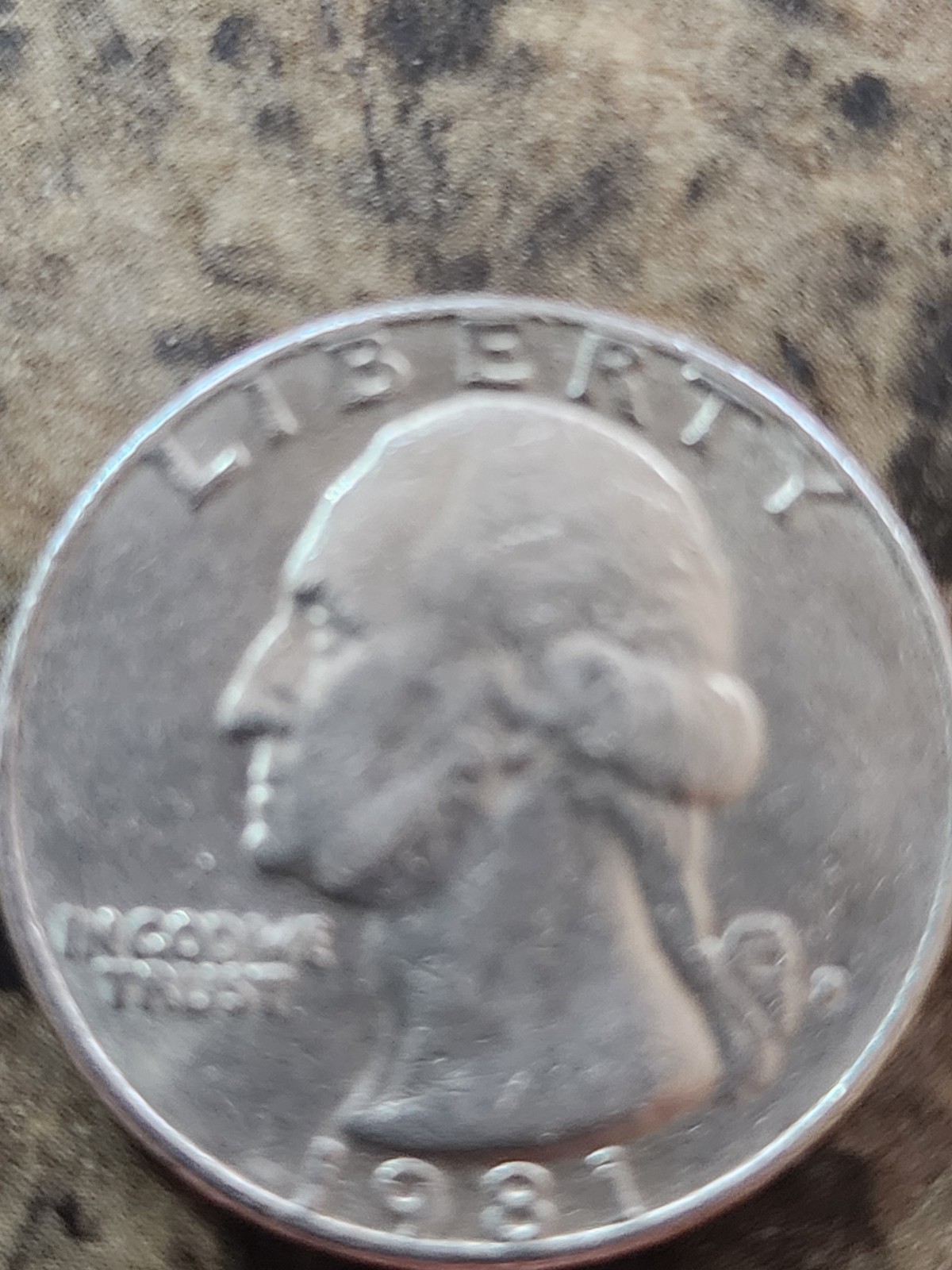 1981 WASHINGTON QUARTER FILLED IN MINT MARK W/ADD ERRORS, Circulated