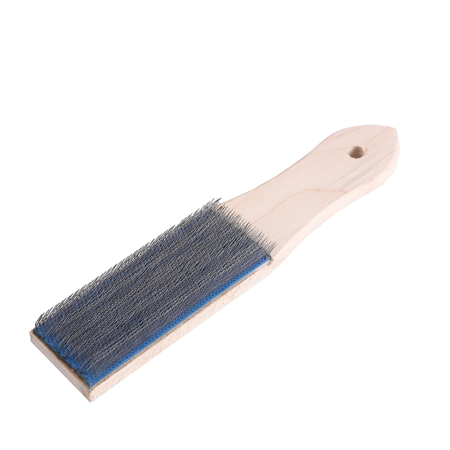File Card and Brush, 8''File Cleaner Carded, 1 Pack Card1 8'', 1 Blue