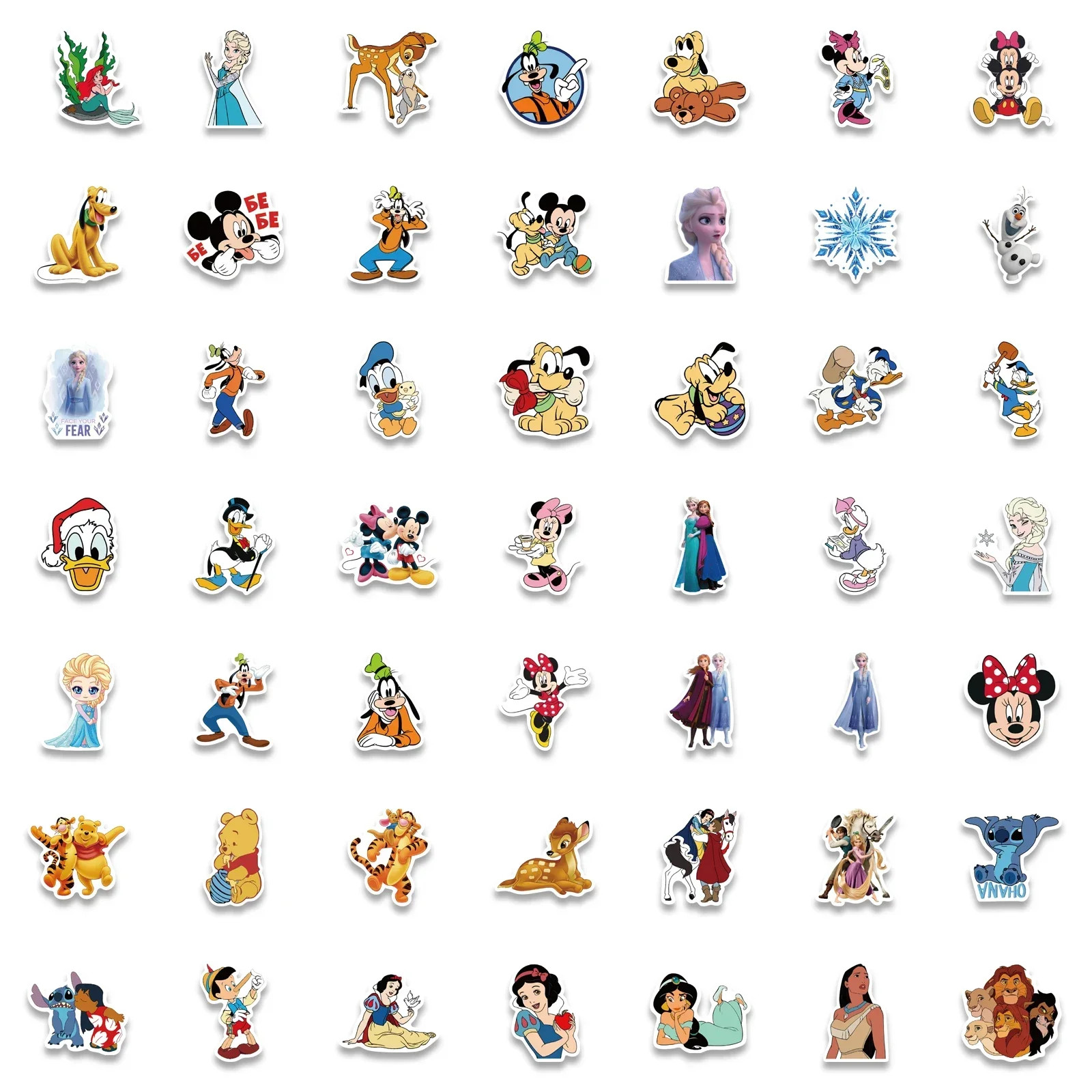 Disney Stickers 150 Pack Random Assortment Disney Character Set Classic Mix -US