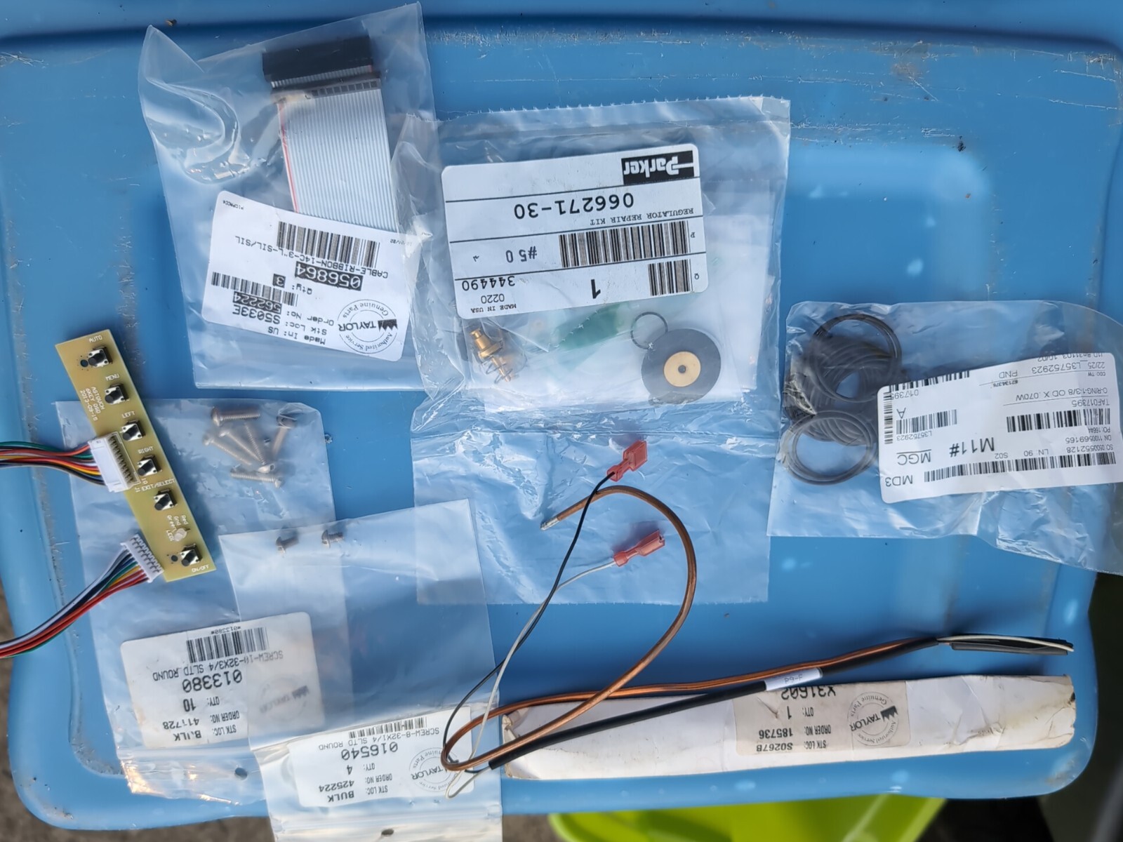 Taylor Ice Cream Machine Parts O-rings X31602 Probe-a Thermistor Screws Cable