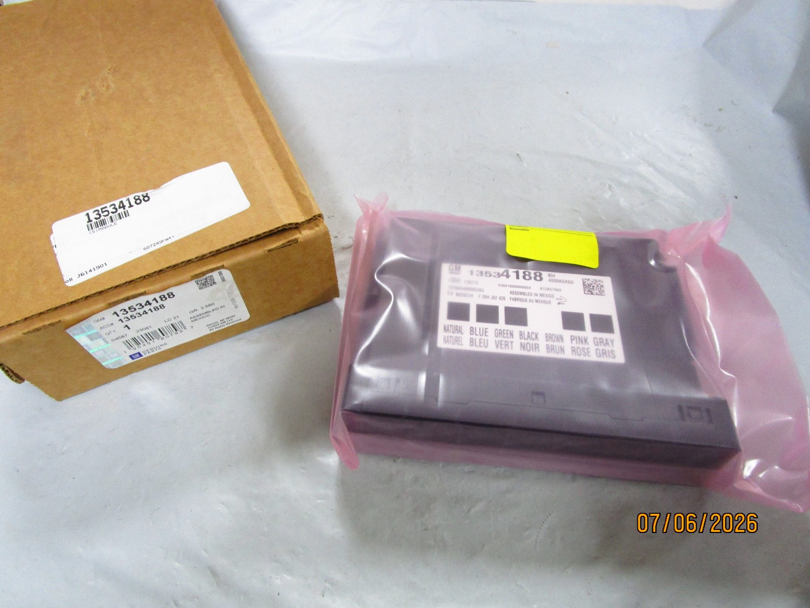 Body Control Module GM Parts 13534188