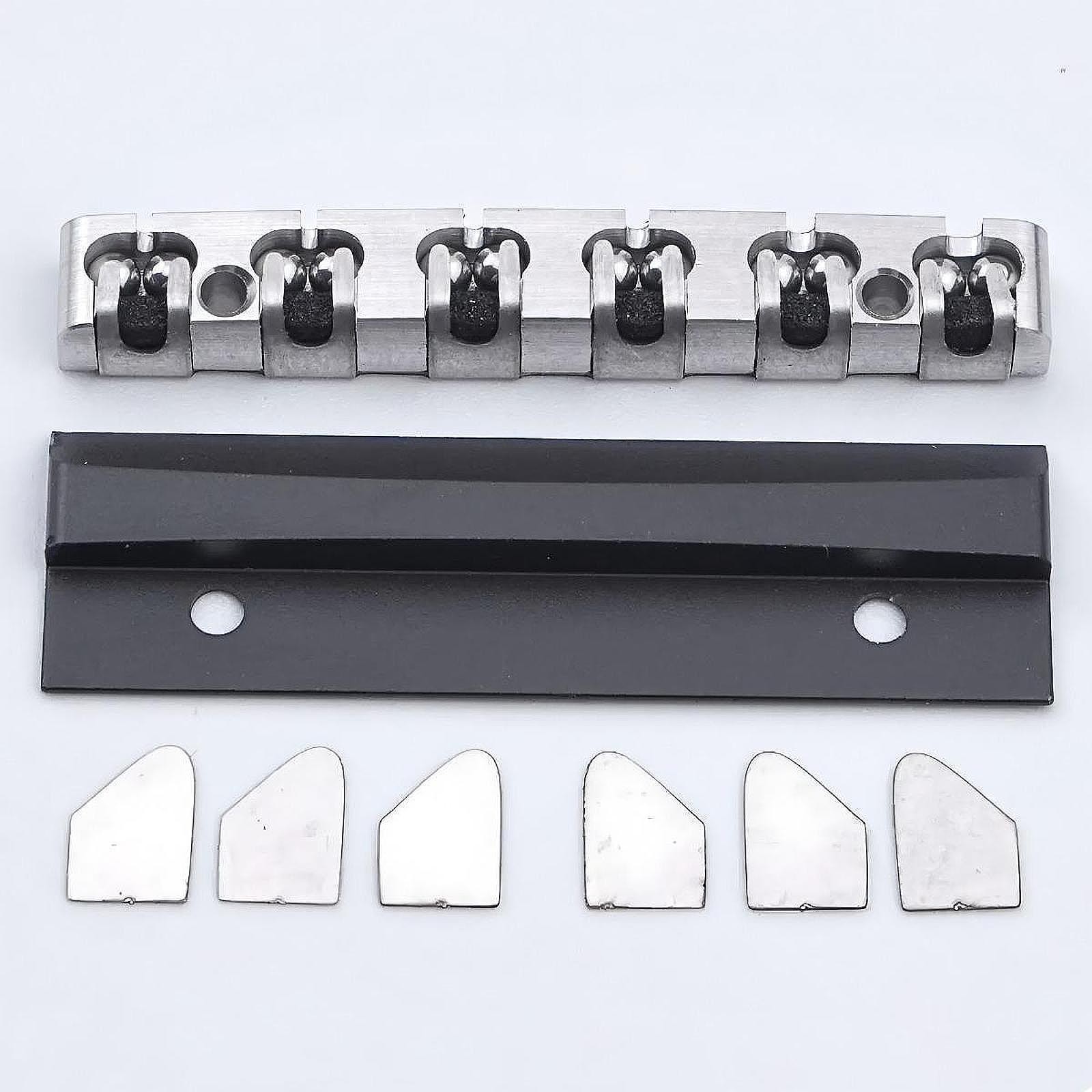 Stainless Steel Guitar Nut 6 Shims Replacement Part