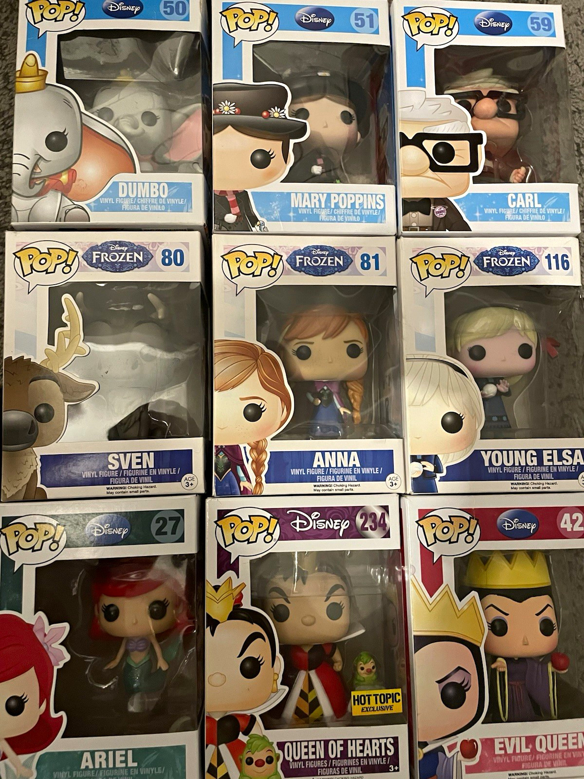 Funko Pop! Vinyl Mixed Lot Exclusive Disney Frozen Marvel and more! Prices Vary