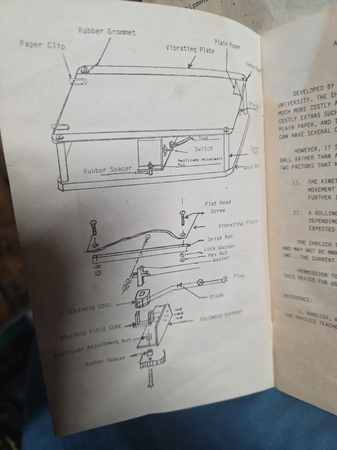 Ehrlich Vibrating Tabletop Table, 1985 Morris &Lee