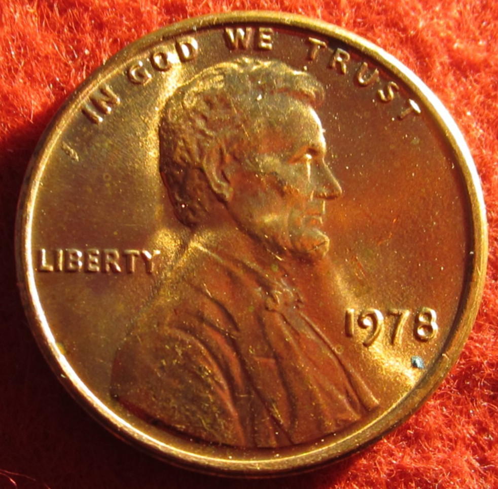 1978 (P) Lincoln Memorial Cent/Penny - Uncirculated - Red - Actual Coin C1415