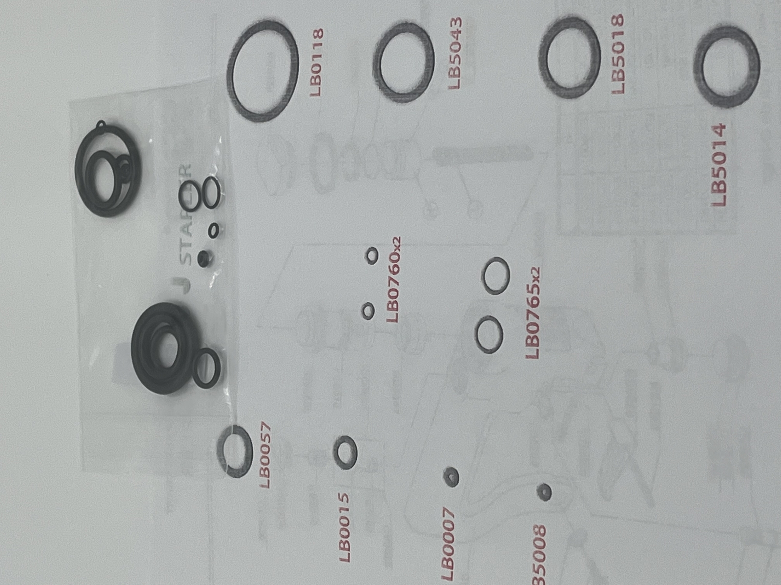O-Ring Depot aftermarket kit compatible for Senco J Stapler o-rings only