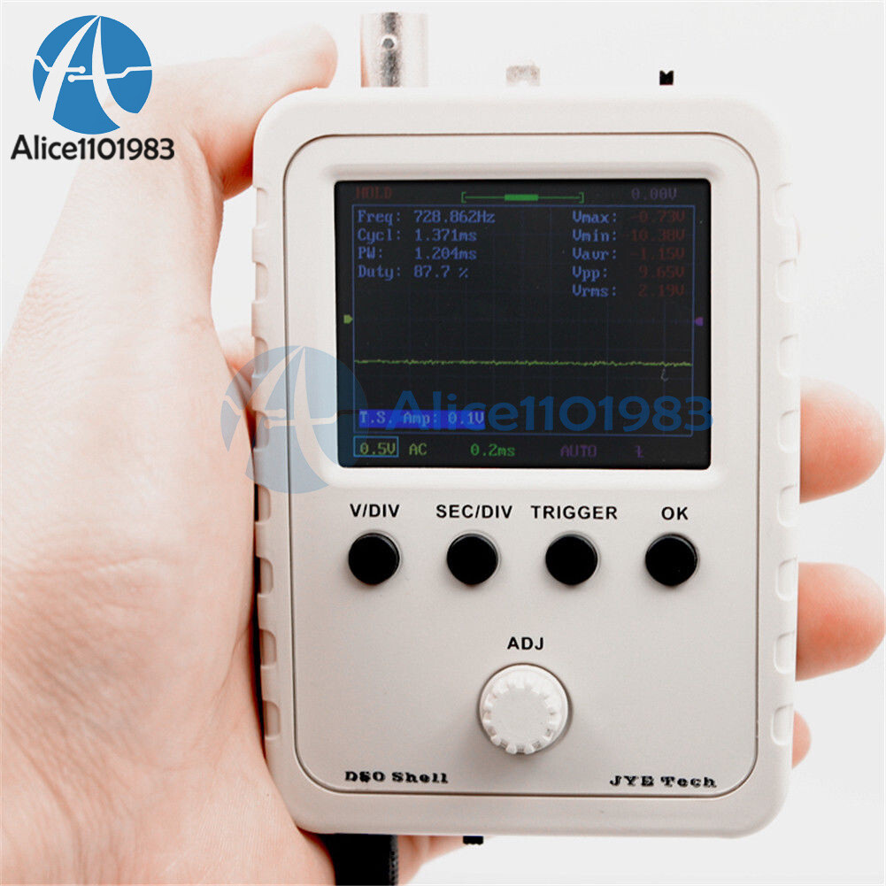 Assembled Digital Oscilloscope 2.4 inch LCD Display with Probe Clip