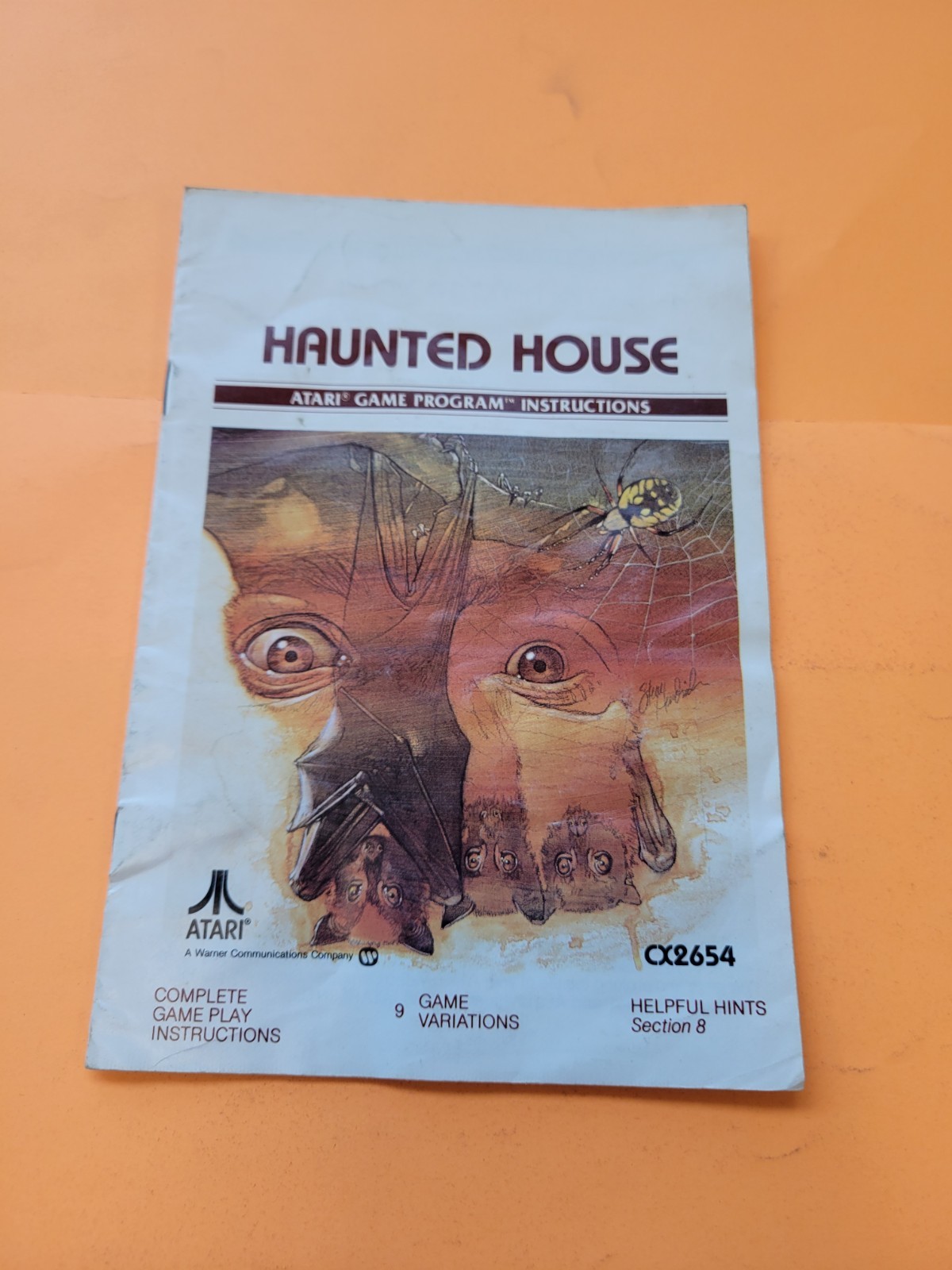 Haunted House Original Game Program Instructions Atari 2600 Authentic 1981