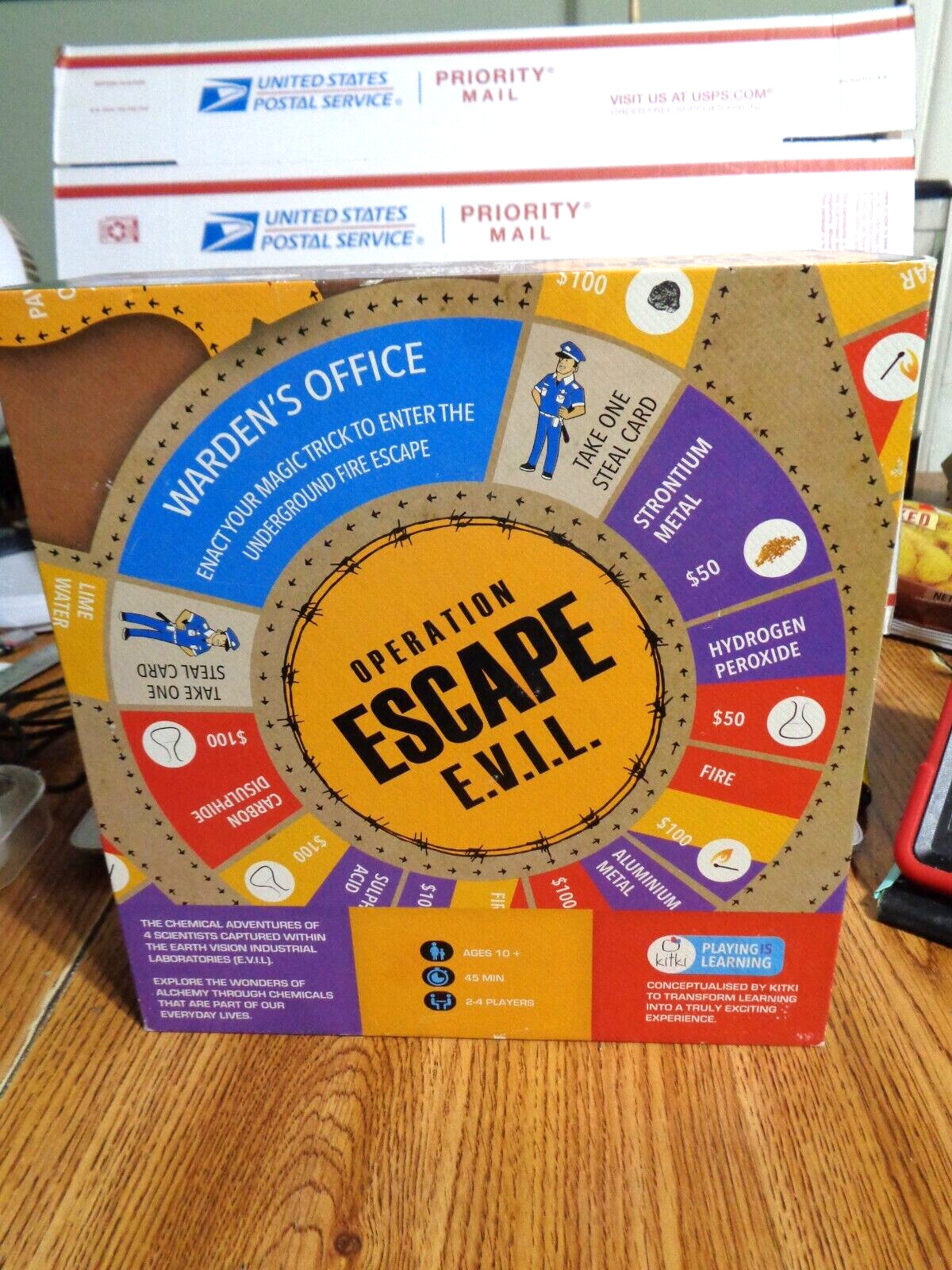 Kitki Operation ESCAPE EVIL Educational Board Game STEM Chemistry Toys Complete