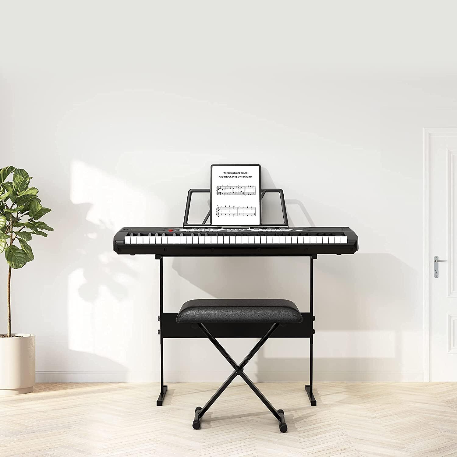 61 Key Beginner Electric Piano Keyboard Set Microphone Portable Christmas Gift