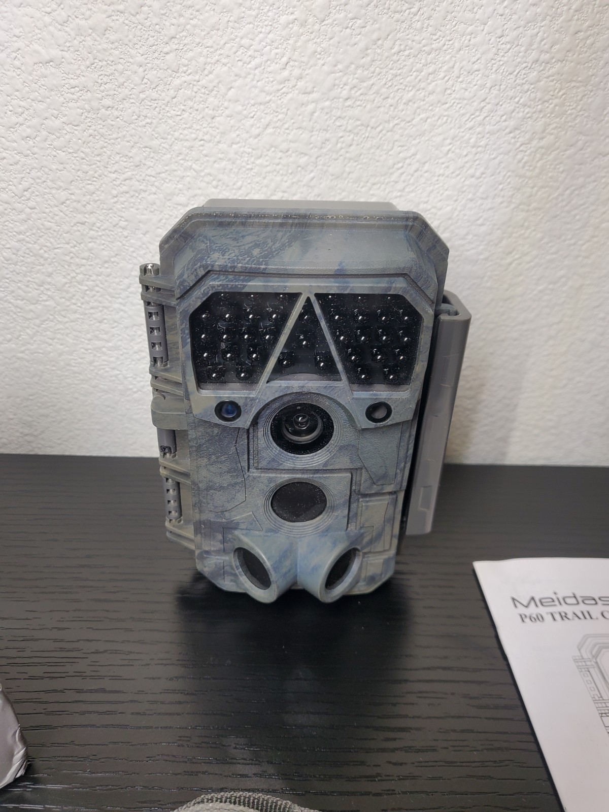 Meidase P60 Trail Camera Gray Plastic Card Reader Battery Powered