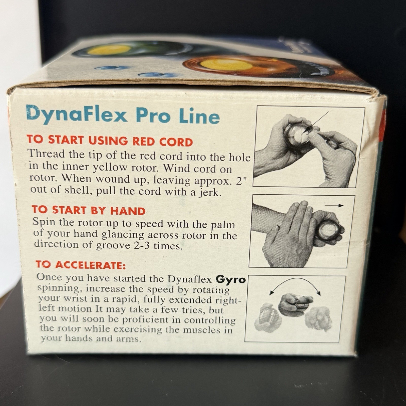 New Dyna-Flex Gyro Grip Exerciser, Hand strength, Wrist Flex, Therapy, Golf