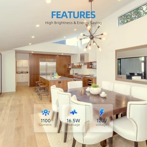 6 Inch LED Disk Lights, Dimmable Flush Mount 1 - Pack 5000K (Day Light)
