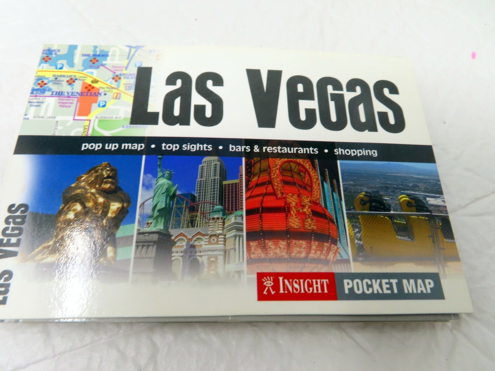 Las Vegas NV POPOUT MAP Small Pocket Size Map by 2007 Insight Pocket Map