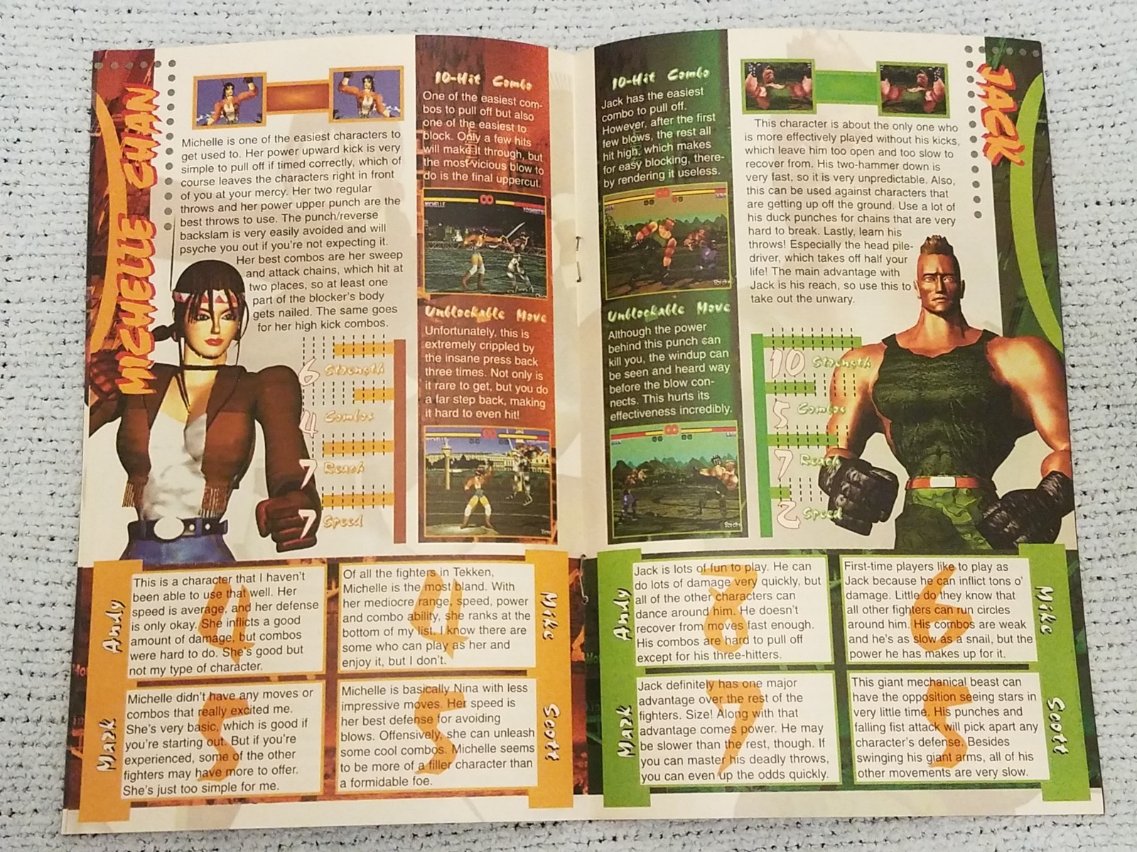 Tekken Strategy Guide EGM Electronic Gaming Monthly Pamphlet