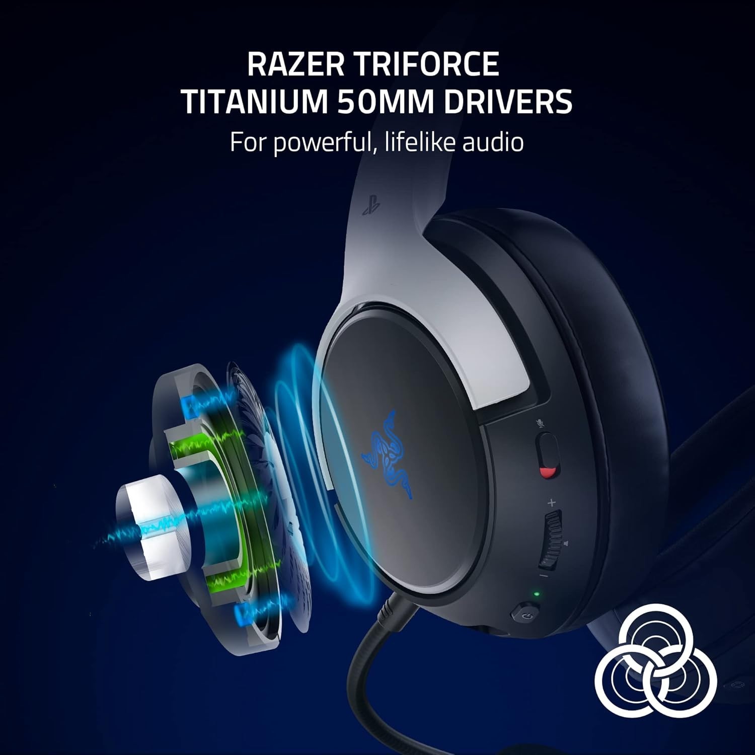 Razer Kaira Pro HyperSpeed Wireless Gaming Headset with Haptics for Ps5