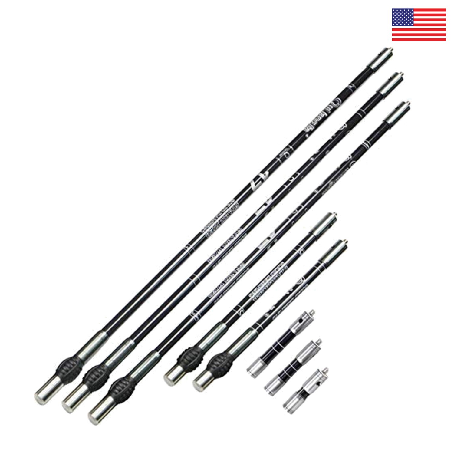 Archery Bow Stabilizer Balance Bar Rod System 3-30 Inch Carbon Fiber Stabilizer