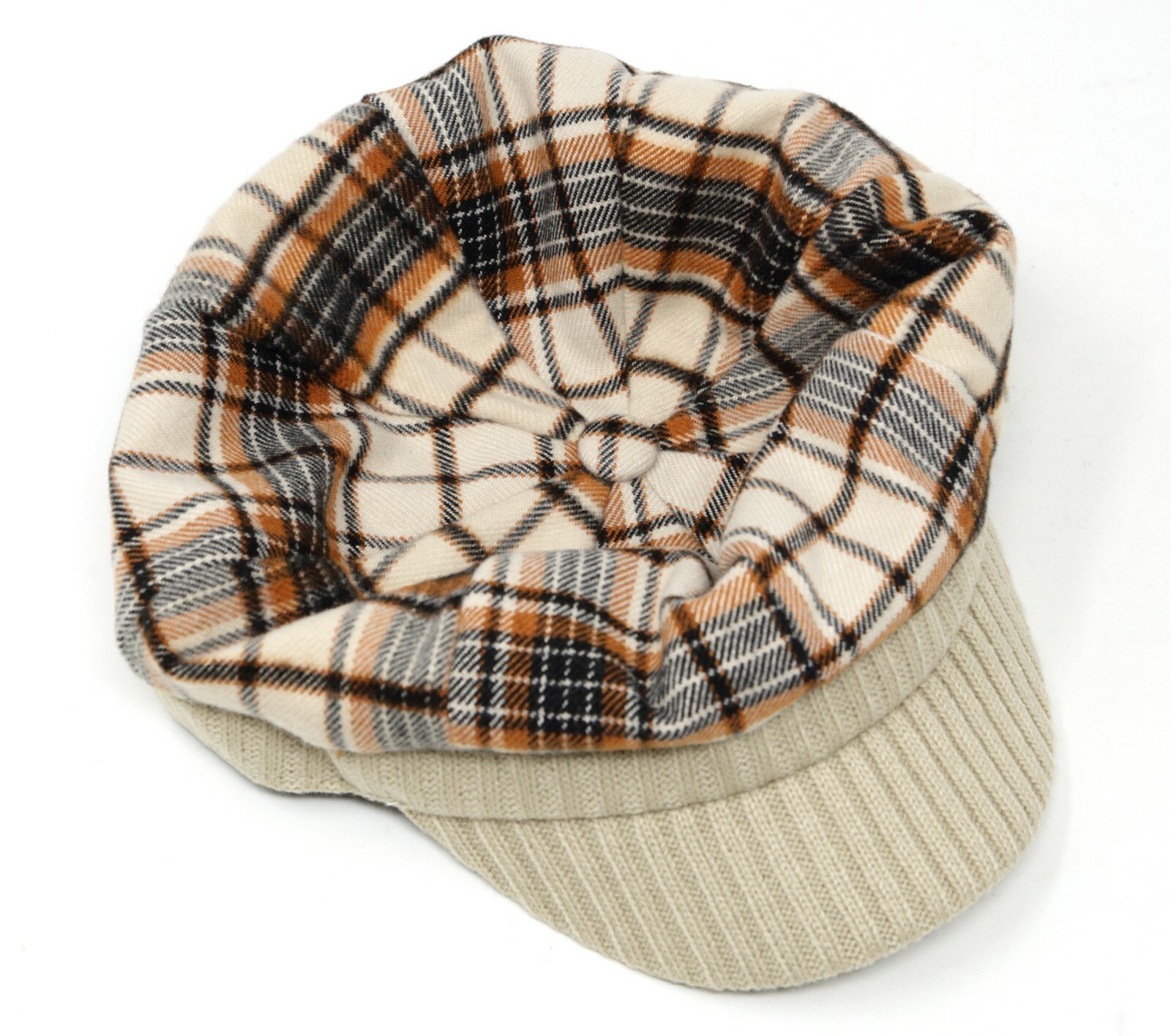 Women's Plaid Applejack Cap Newsboy Hat Winter Spring Warm Fashion Gift Idea