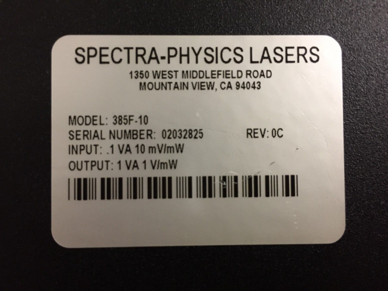 Spectra Physics 385F-10 Laser Remote Controller with Cable