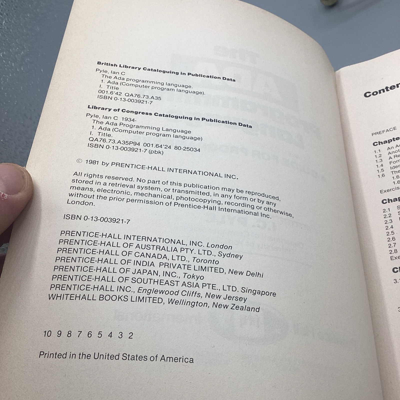 The ADA Programming Language I.C. Pyle Prentice Hall International 1981