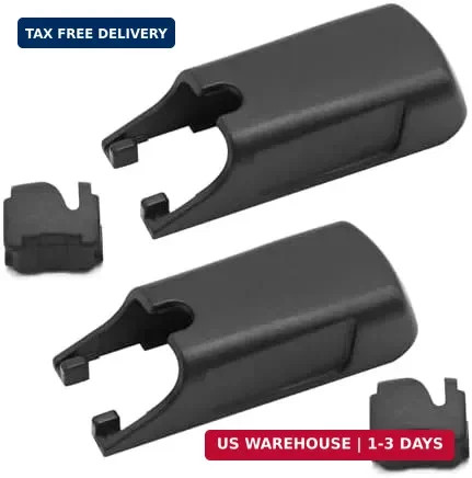 Hoypeyfiy 2Pcs W000050335 Front Windscreen Wiper Arm Cover Cap Push Clips Replac