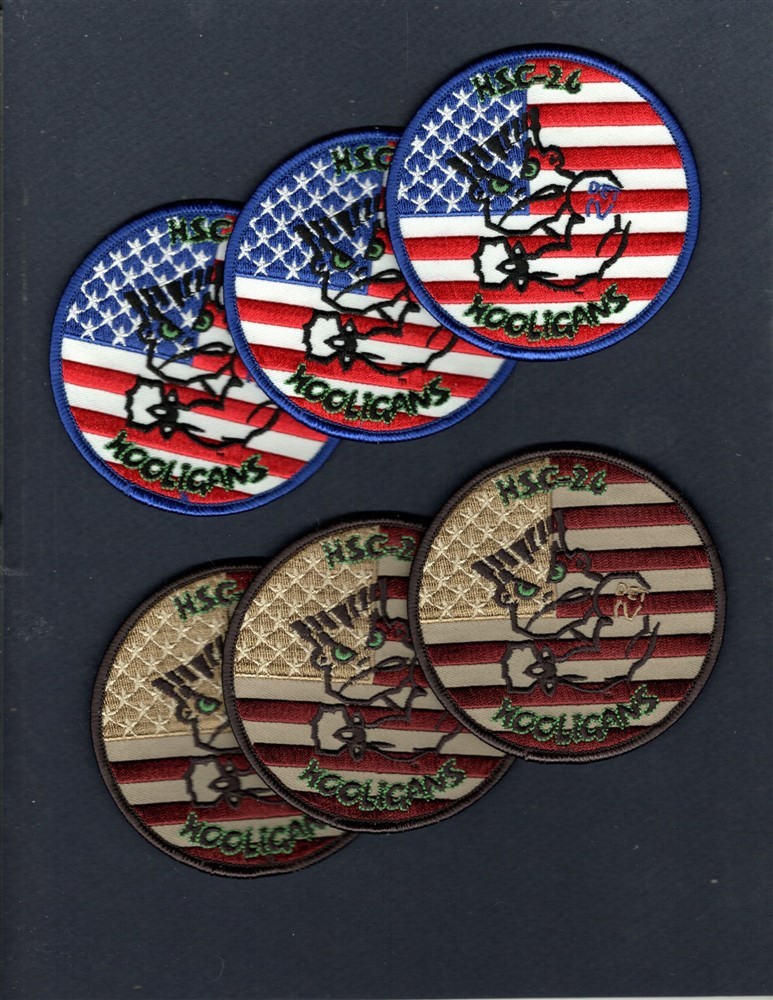 Dealer Lot HSC-26 CHARGERS DET 4 US Navy Squadron Cruise Patch Set of 6