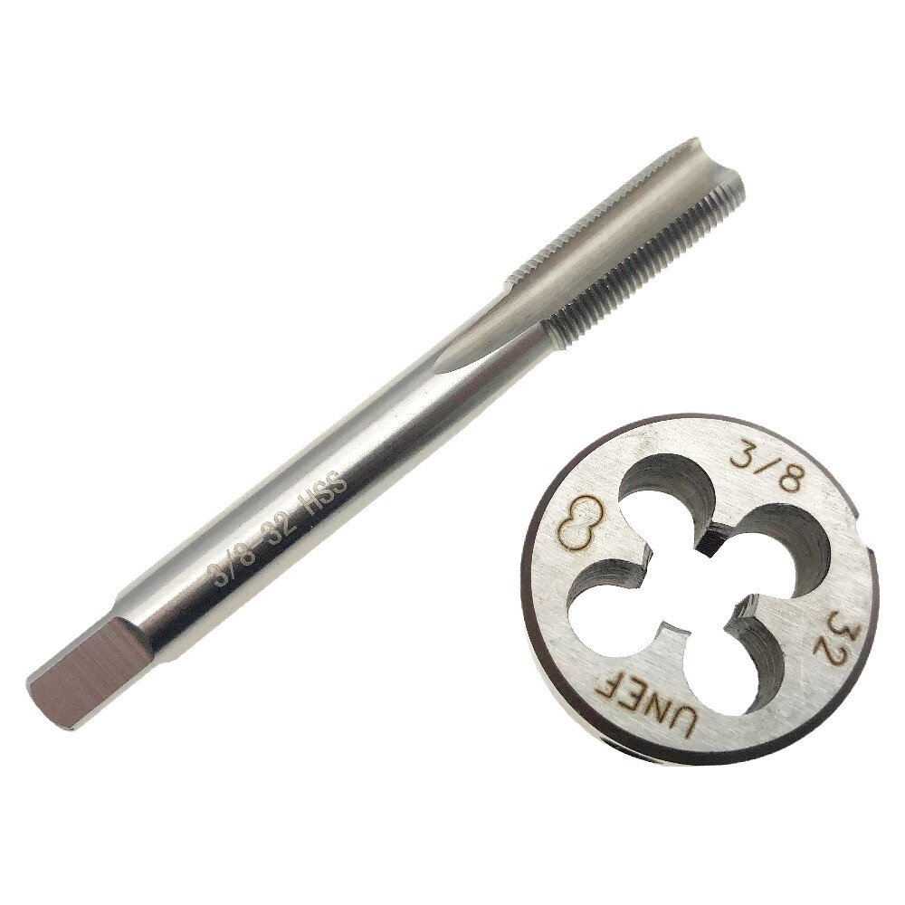 3/8-32 Thread Tap and Die Set RH 3/8 - 32 UNEF Tap Right Hand 3/8x32 HSS New