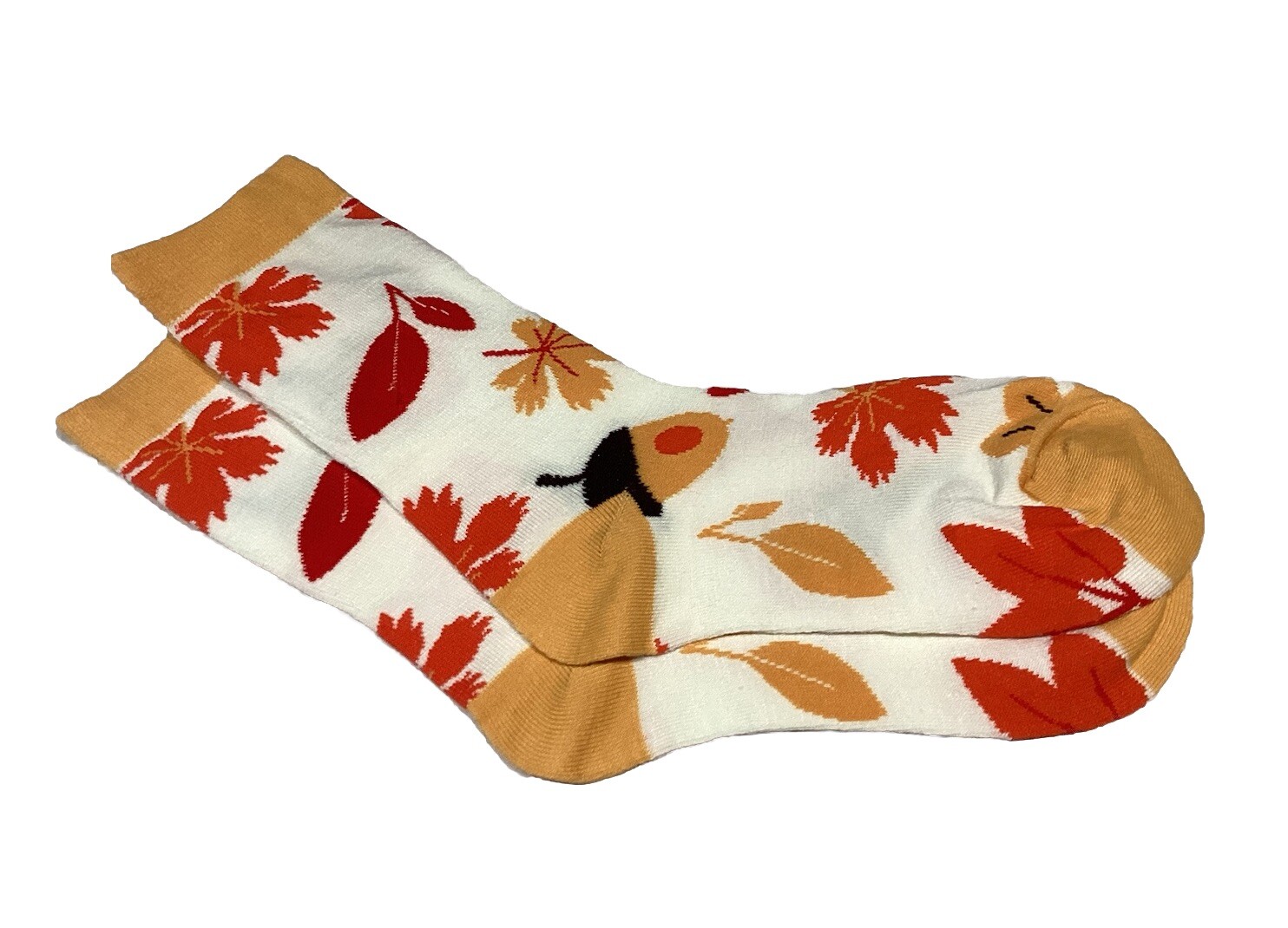 Fall Leaves Acorns Fall Socks for Women Cute Socks Novelty Socks Fun Socks